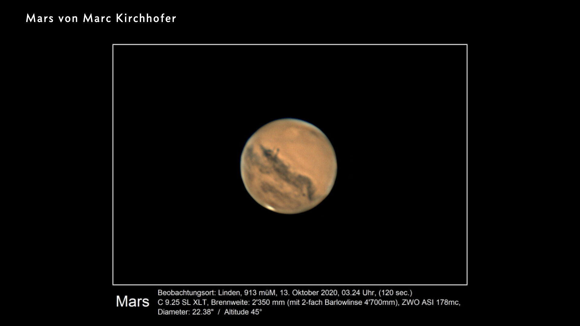 PraxisForum 16.10.20<br> Mars