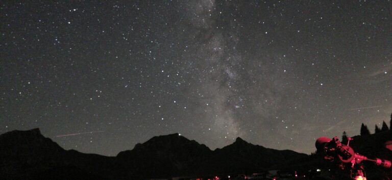 Himmel an der Starparty 2022 nach Abzug der Wolken