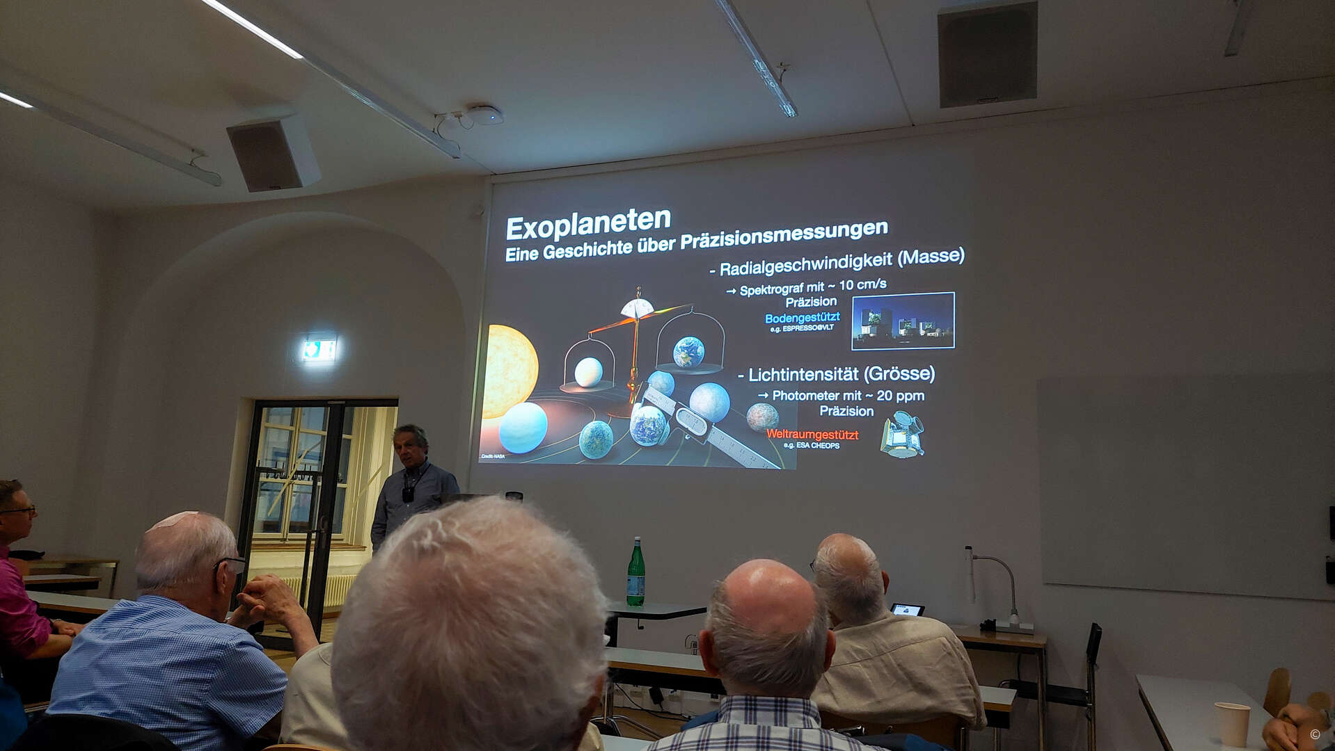 Vortrag 21.9.23<br>Die CHEOPS-Mission: Zwischen Entdeckung und Charakterisierung von Exoplaneten