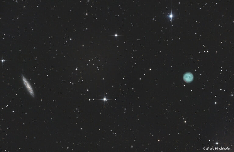 M97 (Eulennebel) & M108 (Spiralgalaxie)
