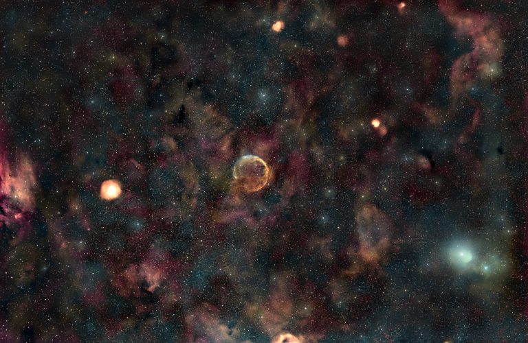 LBN 576 (CTB-1, Garlic Nebel) LBN 577 (H-Alpha, O3, S2)