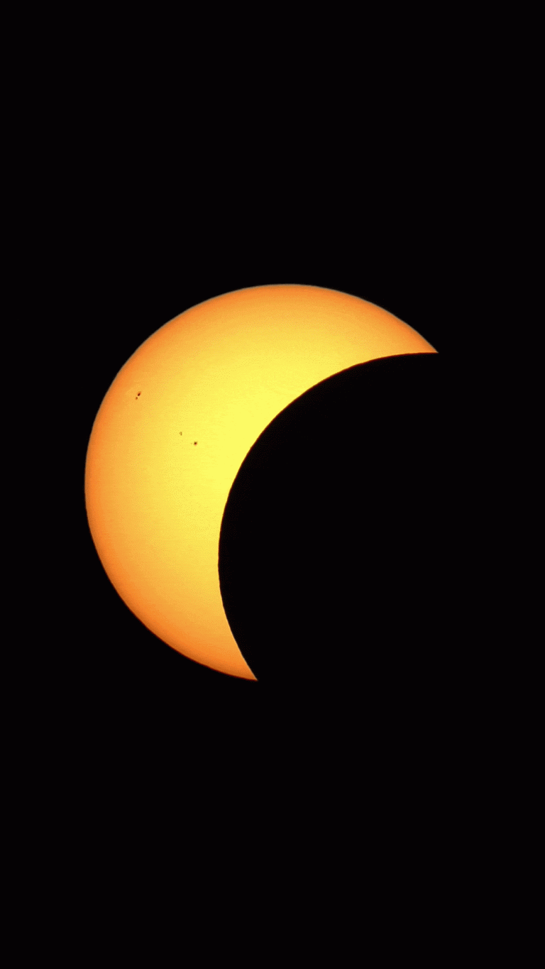 Sonnenfinsternis mit Flugzeug